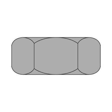 Newport Fasteners Hex Nut, 5/16"-18, Steel, Grade 2, Plain, 17/64 in Ht, 100 PK 911561-PR-100
